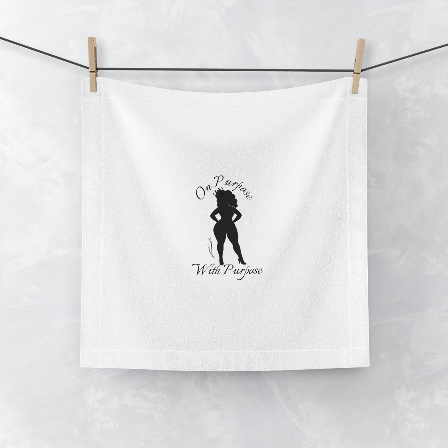 Empowering Face Towel, Self-Care Gift, Wellness Decor, Inspirational Towel, Motivational Home Accessories