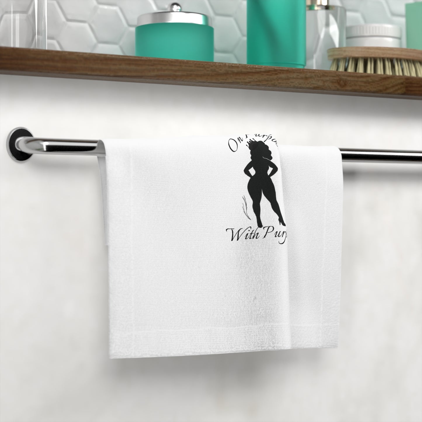 Empowering Face Towel, Self-Care Gift, Wellness Decor, Inspirational Towel, Motivational Home Accessories